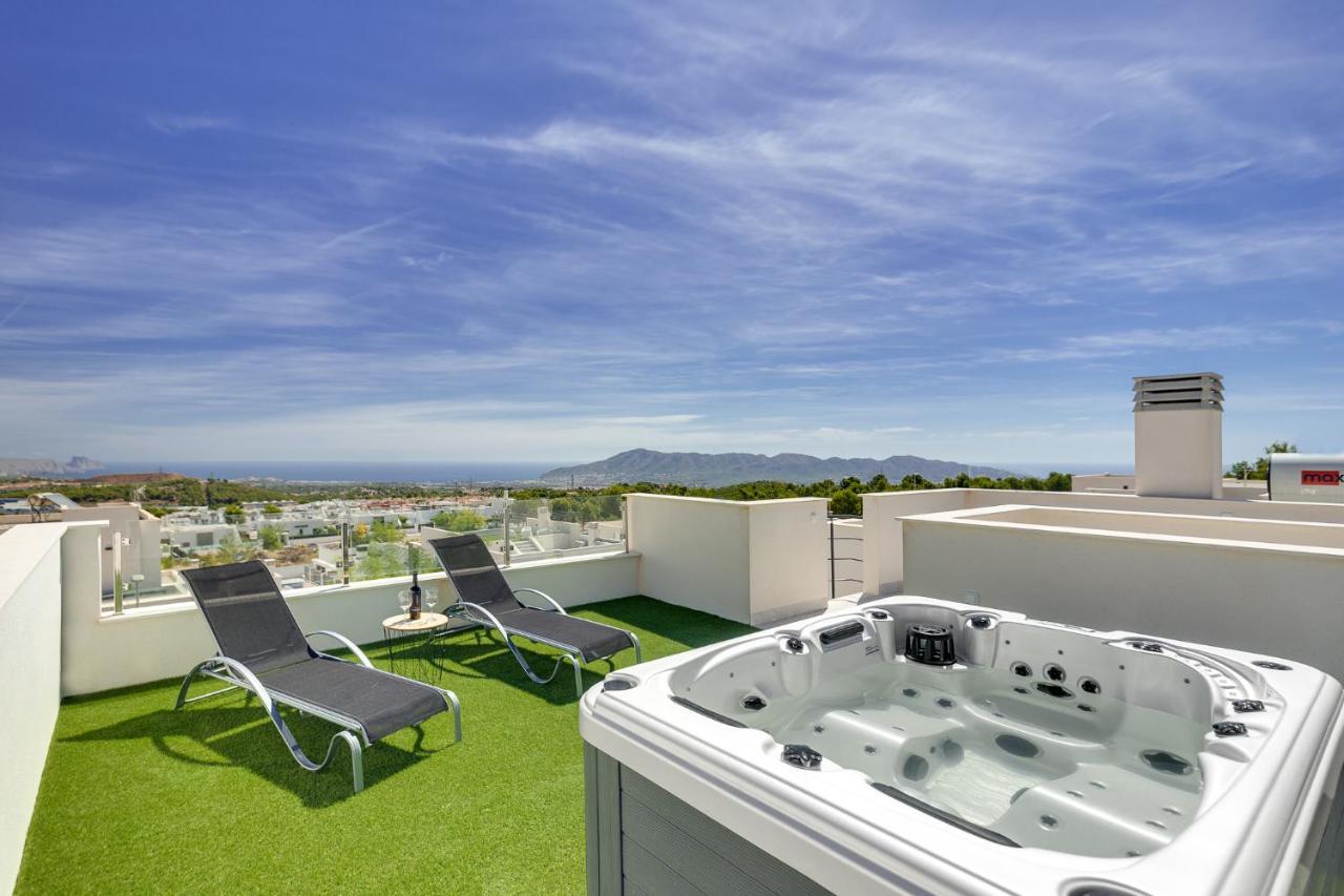 Villa Blanka, Amazing Villa With Hot Tube & Heated Pool In Polop, Alicante Екстериор снимка